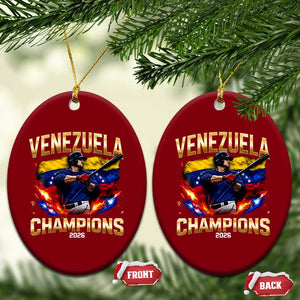 Venezuela Champions 2026 Ceramic Ornament Beisbol Venezuelan Pride Flag Baseball Fans TS02 Print Your Wear