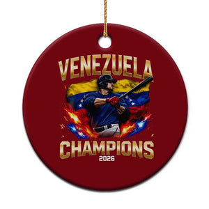 Venezuela Champions 2026 Ceramic Ornament Beisbol Venezuelan Pride Flag Baseball Fans TS02 1pc Red Print Your Wear