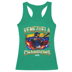 Venezuela Champions 2026 Racerback Tank Top Beisbol Venezuelan Pride Flag Baseball Fans TS02 Irish Green Print Your Wear