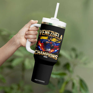 Venezuela Champions 2026 Tumbler With Handle Beisbol Venezuelan Pride Flag Baseball Fans TS02 Print Your Wear