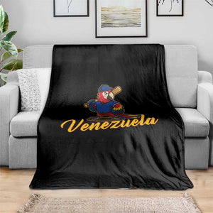 Venezuela Guacamaya Macaw Baseball Throw Blanket Venezuelan Pride Latino Beisbol Fans TS02 Print Your Wear