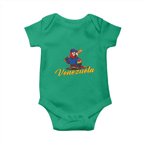 Venezuela Guacamaya Macaw Baseball Baby Onesie Venezuelan Pride Latino Beisbol Fans TS02 Irish Green Print Your Wear