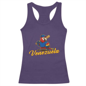 Venezuela Guacamaya Macaw Baseball Racerback Tank Top Venezuelan Pride Latino Beisbol Fans TS02 Purple Print Your Wear