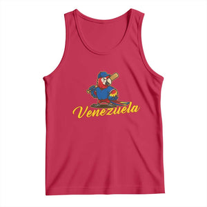 Venezuela Guacamaya Macaw Baseball Tank Top Venezuelan Pride Latino Beisbol Fans TS02 Red Print Your Wear