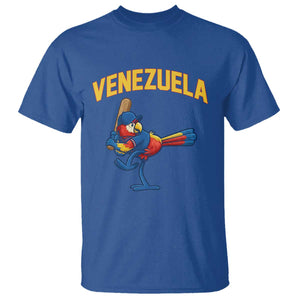 Venezuela Baseball Macaw Batter T Shirt Ara Macao Guacamaya Venezuelan Pride TS02 Royal Blue Print Your Wear