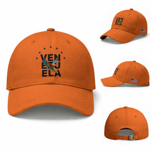 Venezuela Pride Flying Macaw Baseball Cap Ara Macao Guacamaya Venezuelan Pride Tropical Bird TS02 Baseball Cap Universal Fit Orange Print Your Wear