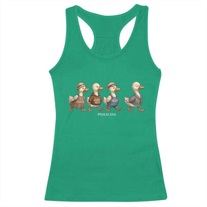 Funny Christian Psalm 23:6 Duck Pun Racerback Tank Top Surely Goodness and Mercy Cute Bible Humor Gift TS02 Irish Green Print Your Wear