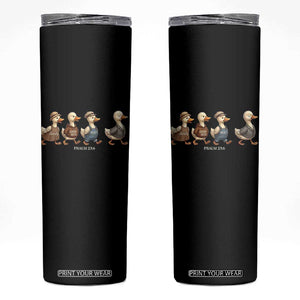 Funny Christian Psalm 23:6 Duck Pun Skinny Tumbler Surely Goodness and Mercy Cute Bible Humor Gift TS02 Black Print Your Wear