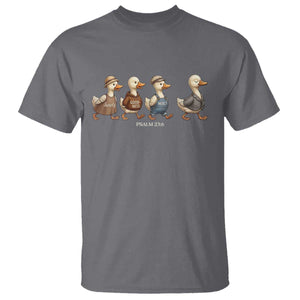 Funny Christian Psalm 23:6 Duck Pun T Shirt Surely Goodness and Mercy Cute Bible Humor Gift TS02 Charcoal Print Your Wear