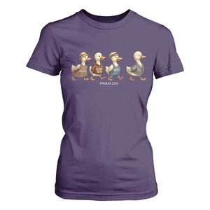 Funny Christian Psalm 23:6 Duck Pun T Shirt For Women Surely Goodness and Mercy Cute Bible Humor Gift TS02 Purple Print Your Wear