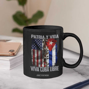 Patria y Vida Cuba Libre Freedom Coffee Mug Cuban Pride Independence USA Cuba Flag TS02 Print Your Wear