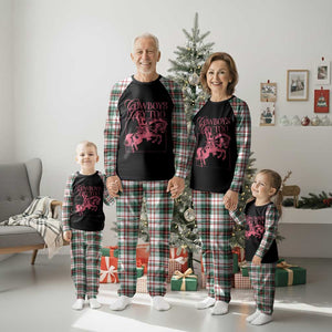 Cowboys Cry Too Plaid Pajama Set Western Rodeo Cowgirl Cowboy Aesthetic Pink TS02 Christmas Plaid Print Your Wear
