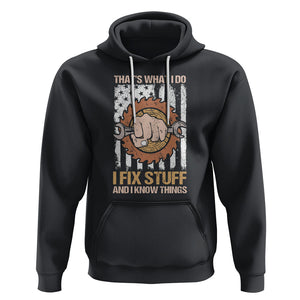 Handyman Hoodie Ask Grandpa Anything Funny Fathers Day Tee TS02 Black Printyourwear
