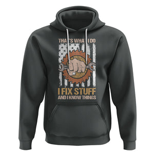 Handyman Hoodie Ask Grandpa Anything Funny Fathers Day Tee TS02 Dark Heather Printyourwear