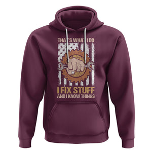 Handyman Hoodie Ask Grandpa Anything Funny Fathers Day Tee TS02 Maroon Printyourwear