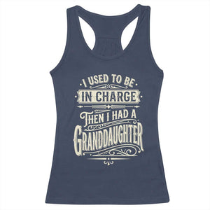 Vintage Style Western Funny Grandpas Girls Racerback Tank Top I Used To Be In Charge Then I Had A Granddaughter Retro Look TS02 Navy Print Your Wear