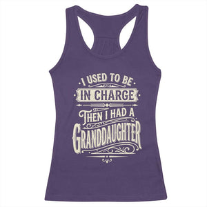 Vintage Style Western Funny Grandpas Girls Racerback Tank Top I Used To Be In Charge Then I Had A Granddaughter Retro Look TS02 Purple Print Your Wear