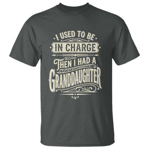 Vintage Style Western Funny Grandpas Girls T Shirt I Used To Be In Charge Then I Had A Granddaughter Retro Look