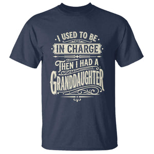 Vintage Style Western Funny Grandpas Girls T Shirt I Used To Be In Charge Then I Had A Granddaughter Retro Look