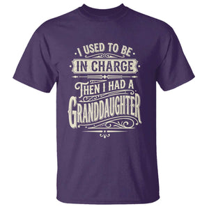 Vintage Style Western Funny Grandpas Girls T Shirt I Used To Be In Charge Then I Had A Granddaughter Retro Look