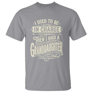 Vintage Style Western Funny Grandpas Girls T Shirt I Used To Be In Charge Then I Had A Granddaughter Retro Look