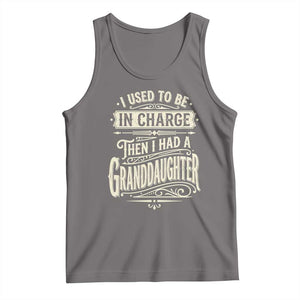 Vintage Style Western Funny Grandpas Girls Tank Top I Used To Be In Charge Then I Had A Granddaughter Retro Look TS02 Deep Heather Print Your Wear