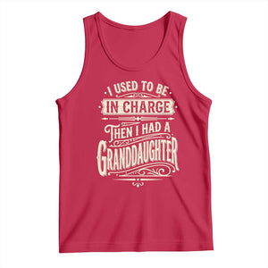 Vintage Style Western Funny Grandpas Girls Tank Top I Used To Be In Charge Then I Had A Granddaughter Retro Look TS02 Red Print Your Wear