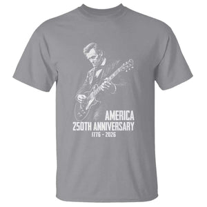 America 250th Anniversary Abraham Lincoln Rock Star T Shirt Funny Electric Guitar Player 1776 to 2026 Semiquincentennial