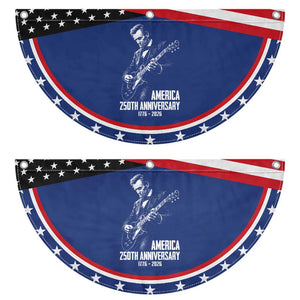 America 250th Anniversary Abraham Lincoln Rock Star Patriotic Fan Flag Funny Electric Guitar Player 1776 to 2026 Semiquincentennial
