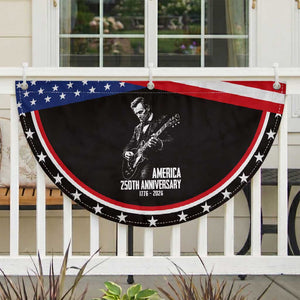 America 250th Anniversary Abraham Lincoln Rock Star Patriotic Fan Flag Funny Electric Guitar Player 1776 to 2026 Semiquincentennial
