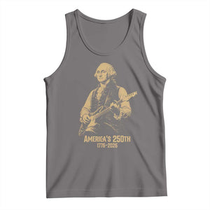 America's 250th George Washington Rock Star Tank Top Funny Electric Guitar Player Vintage 1776 to 2026 Semiquincentennial TS02 Deep Heather Print Your Wear