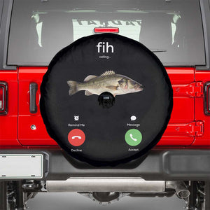 Fih Calling Funny Fish Spare Tire Cover Fishing Lover Hilarious Phone Call Parody TS02 Black Print Your Wear