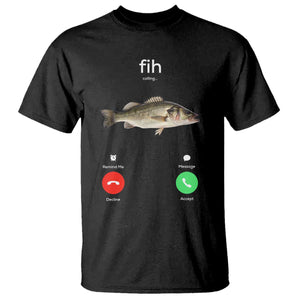 Fih Calling Funny Fish T Shirt Fishing Lover Hilarious Phone Call Parody TS02 Black Print Your Wear