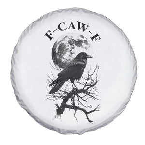 Funny Crow F Caw F Spare Tire Cover Gothic Raven and Moon TS02 Print Your Wear