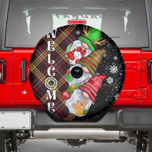 Christmas Gnome Welcome Spare Tire Cover Cute Holiday Gnomes with Plaid and Candy Cane Winter TS02 Christmas Print Your Wear