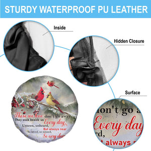 Cardinal Memorial Winter Christmas Spare Tire Cover Those We Love Dont Go Away Red and Yellow Cardinals TS02 Print Your Wear