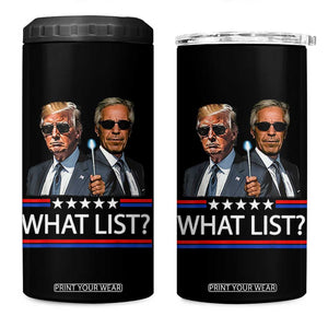 Funny Political Conspiracy Parody 4 in 1 Can Cooler Tumbler What List Men in Black Meme TS02 One Size: 16 oz Black Print Your Wear