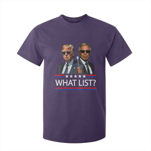 Funny Political Conspiracy Parody T Shirt For Kid What List Men in Black Meme TS02 Purple Print Your Wear