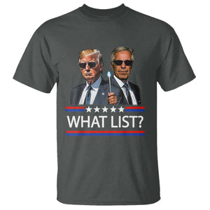 Funny Political Conspiracy Parody T Shirt What List Men in Black Meme TS02 Dark Heather Print Your Wear