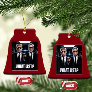 What List Dark Political Humor Ceramic Ornament Funny Political Conspiracy Parody TS02 Print Your Wear