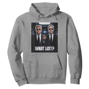 What List Dark Political Humor Hoodie Funny Political Conspiracy Parody TS02 Sport Gray Print Your Wear