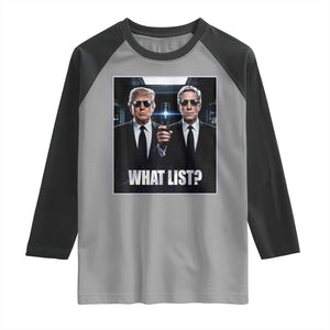 What List Dark Political Humor Raglan Shirt Funny Political Conspiracy Parody TS02 Sport Gray Black Print Your Wear