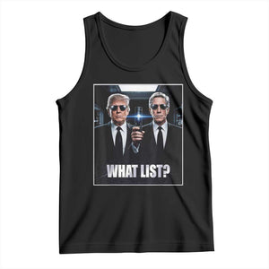 What List Dark Political Humor Tank Top Funny Political Conspiracy Parody TS02 Black Print Your Wear