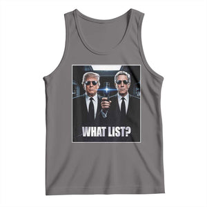 What List Dark Political Humor Tank Top Funny Political Conspiracy Parody TS02 Deep Heather Print Your Wear