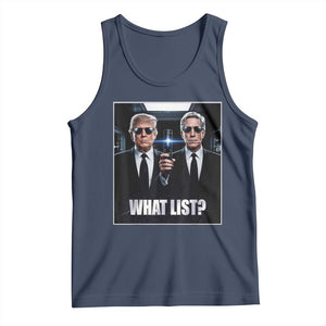 What List Dark Political Humor Tank Top Funny Political Conspiracy Parody TS02 Navy Print Your Wear