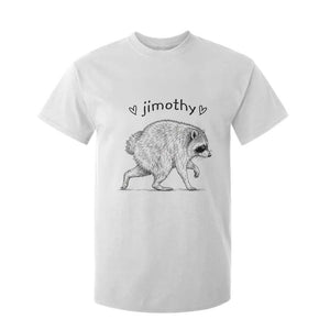 Cute Jimothy the Raccoon Hand Drawn Graphic T Shirt For Kid Seattle Trash Panda Lover Supporter TS02 White Print Your Wear