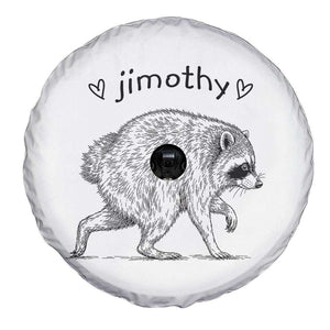 Cute Jimothy the Raccoon Hand Drawn Graphic Spare Tire Cover Seattle Trash Panda Lover Supporter