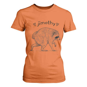 Cute Jimothy the Raccoon Hand Drawn Graphic T Shirt For Women Seattle Trash Panda Lover Supporter TS02 Orange Print Your Wear