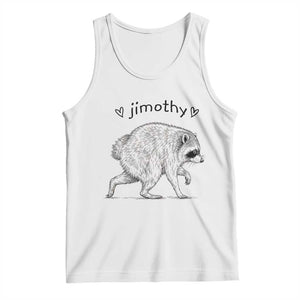 Cute Jimothy the Raccoon Hand Drawn Graphic Tank Top Seattle Trash Panda Lover Supporter