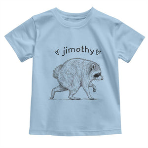 Cute Jimothy the Raccoon Hand Drawn Graphic Toddler T Shirt Seattle Trash Panda Lover Supporter TS02 Light Blue Print Your Wear
